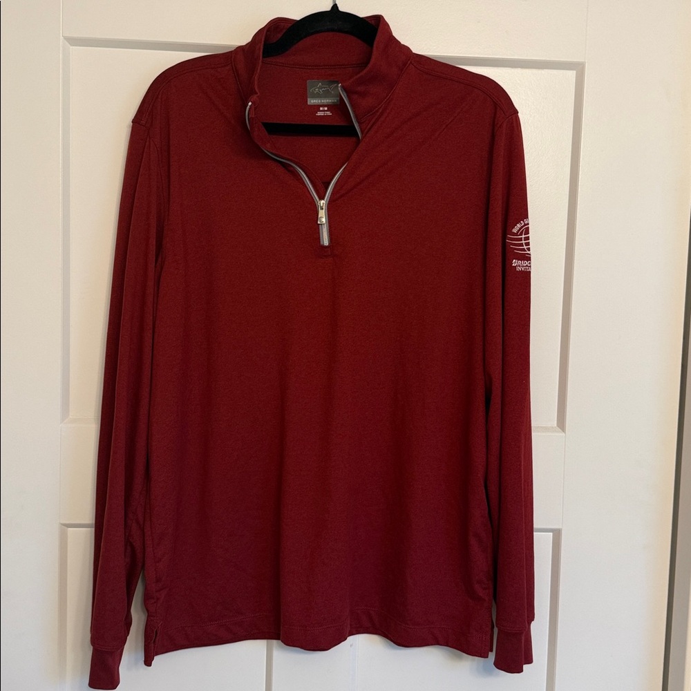 Greg Norman Collection Crimson Red Golf pullover